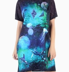 ISO Galactic Ocean Slouchy Tee Dress